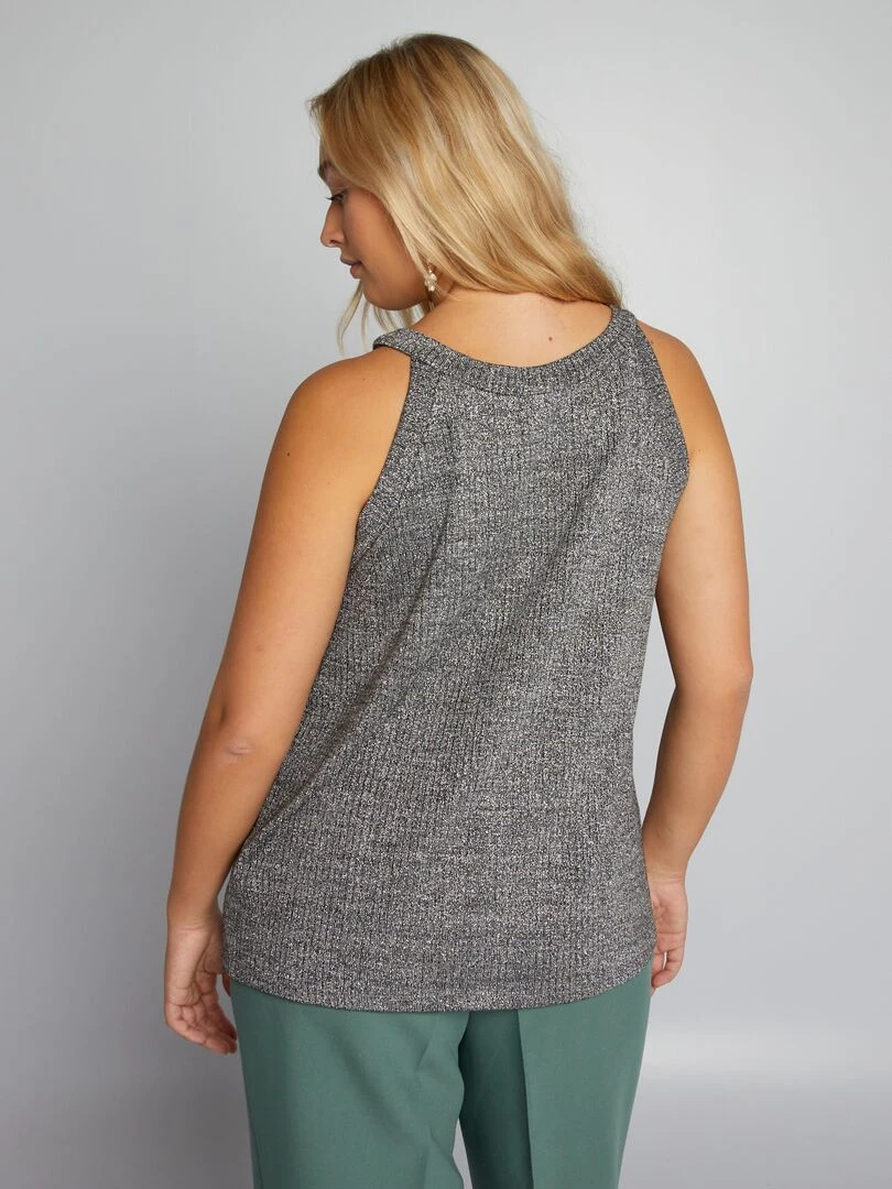 Débardeur emmanchures américaines   Gris