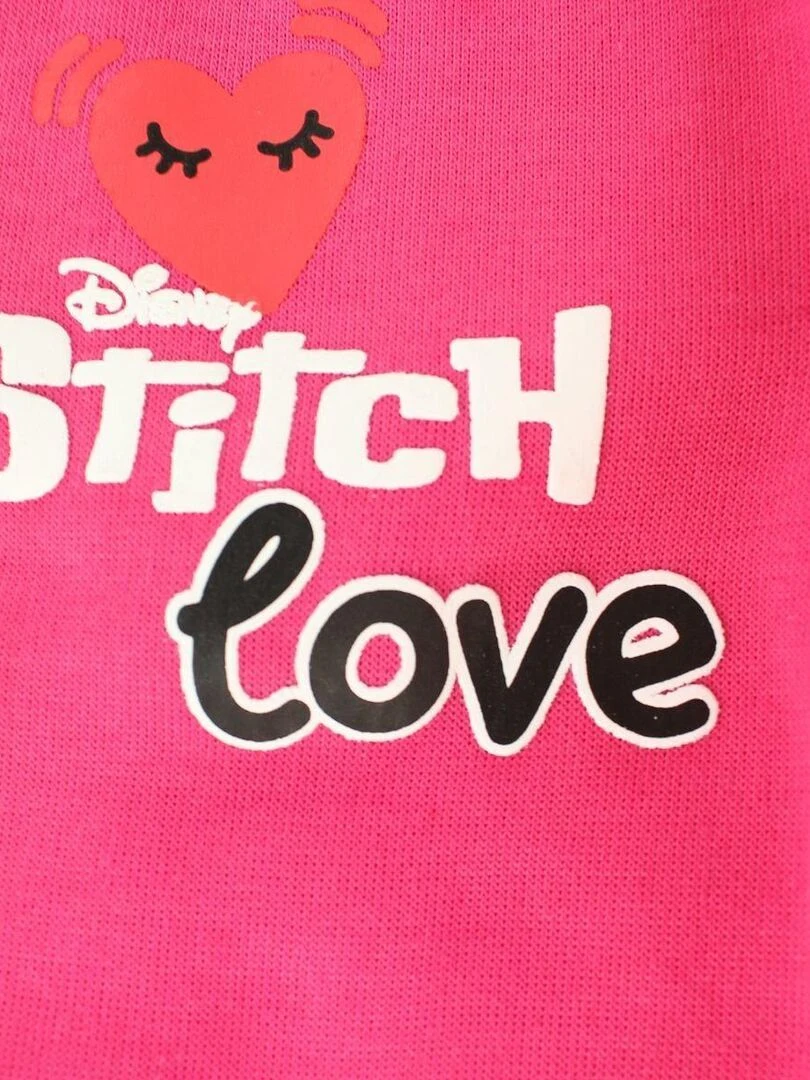 Disney   Pantalon De Jogging fille imprimé Lilo Et Stitch   Rose fushia