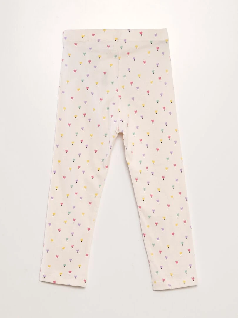 Legging 3/4 à taille élastiquée   Rose