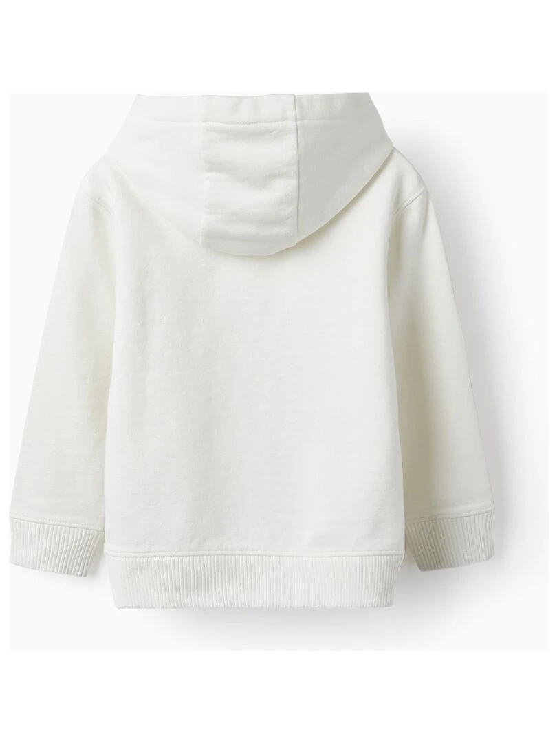 Sweat à capuche great world 'Zippy' Blanc