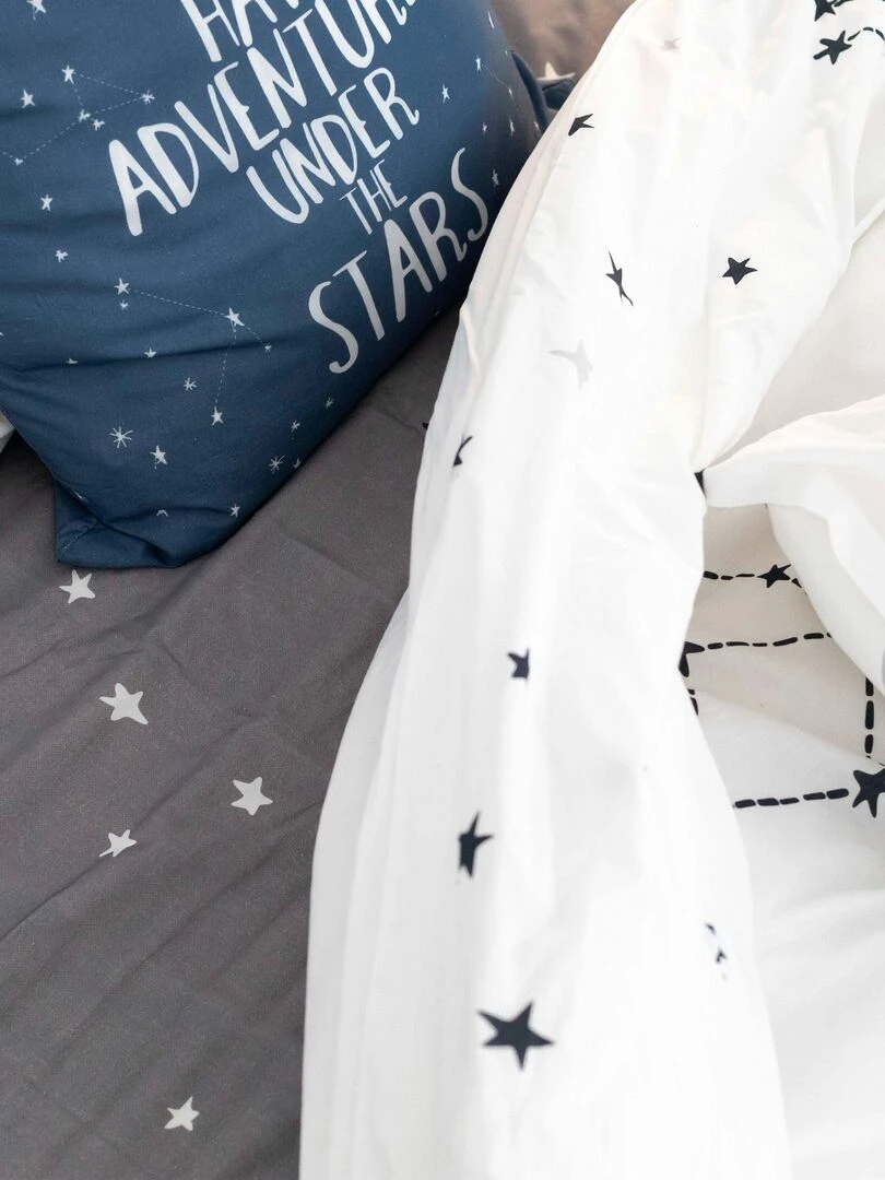 Housse de couette Constellation "Happyfriday" Blanc