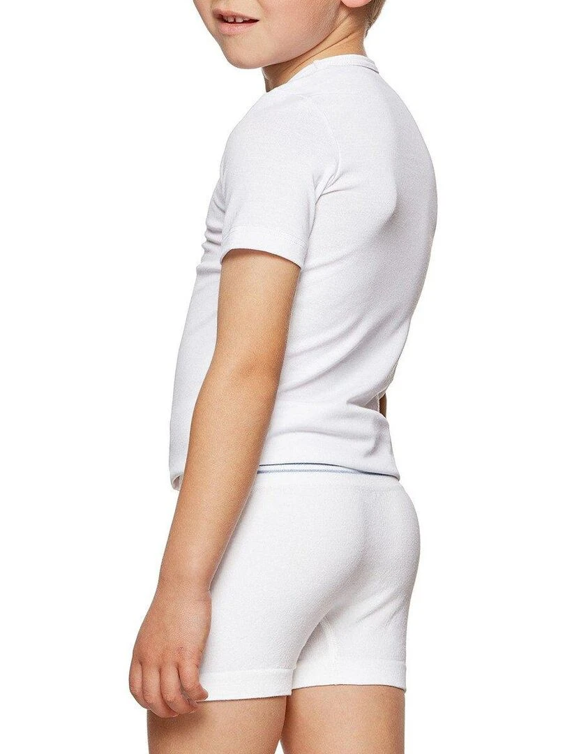 Pack de 2 boxers en coton sans coutures Seamless   Bleu