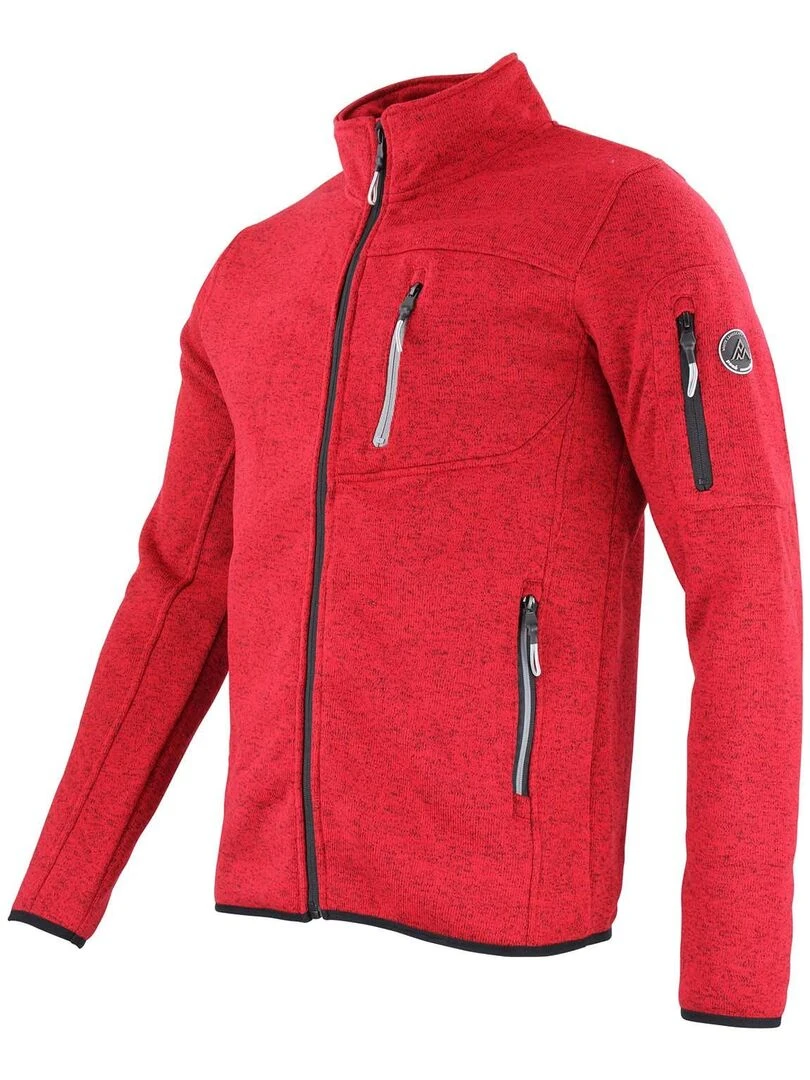 Blouson polaire homme CEMAILLON   PEAK MOUNTAIN   Rouge