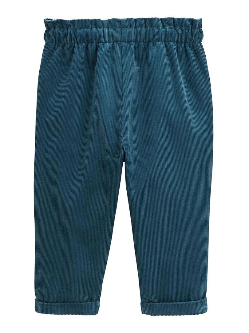 Pantalon bébé en velours côtelé Népal Bleu