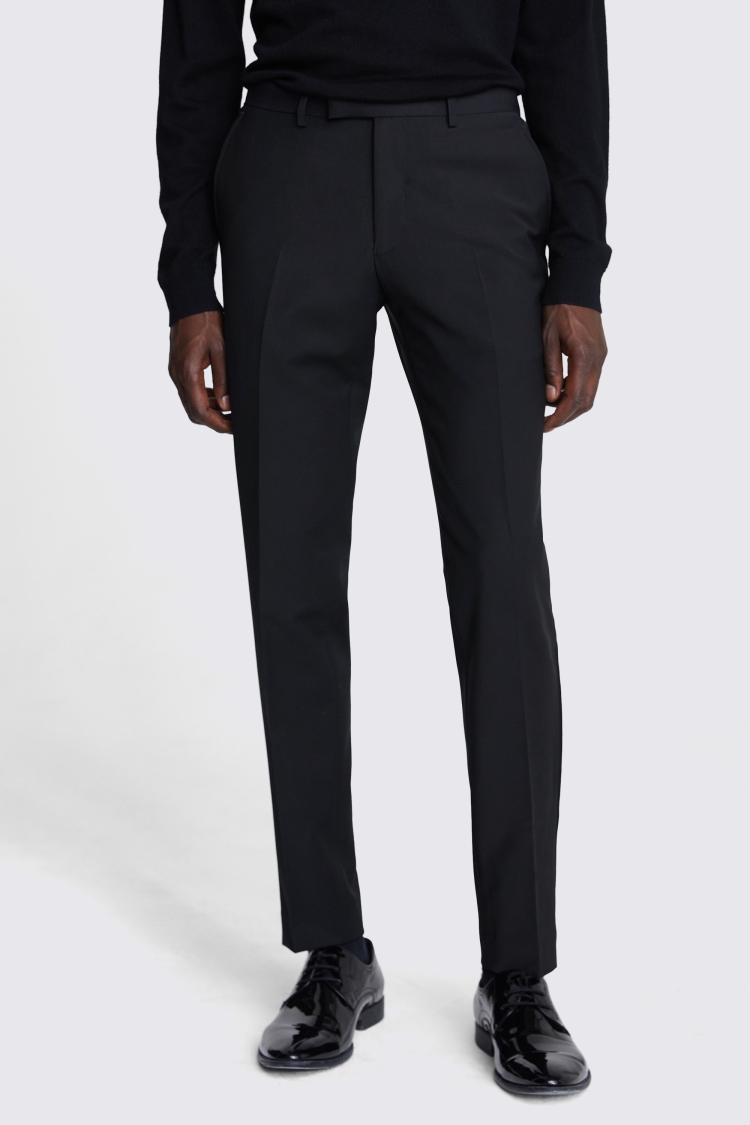 Tailored Fit Performance Black Dress Trousers Buy Online at Moss