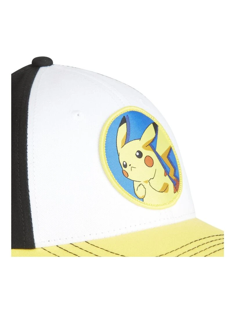 Casquettes adulte baseball fermeture snapback Pokémon Freegun   Blanc