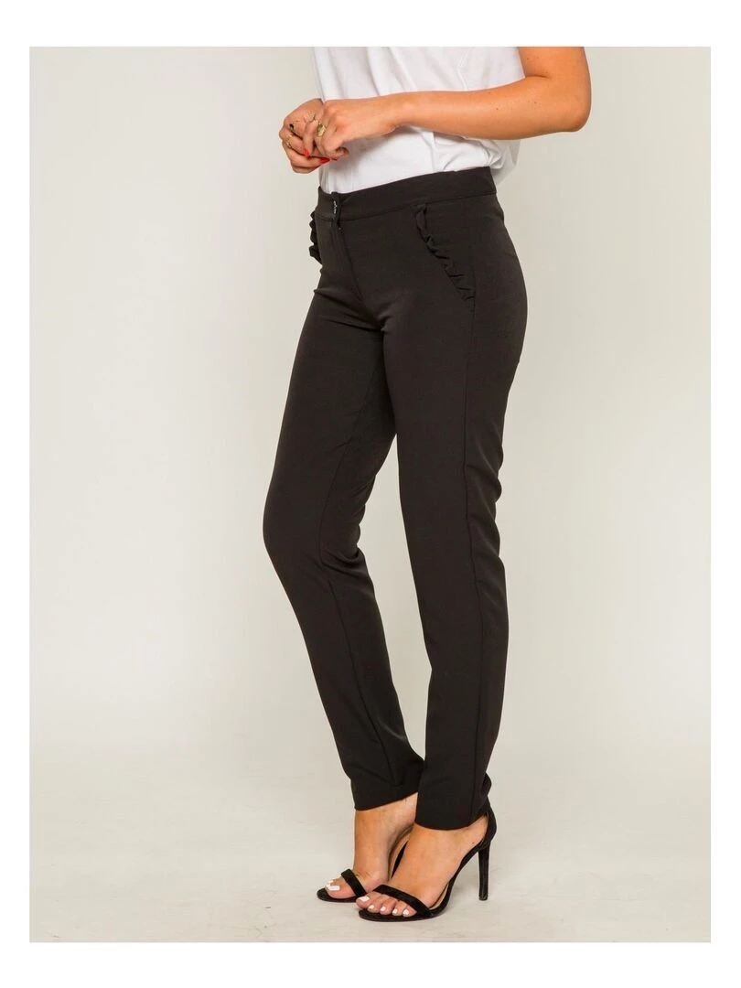 Pantalon cigarette EVOLIA Noir