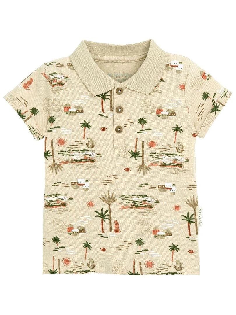Polo garçon Nomad Beige sable