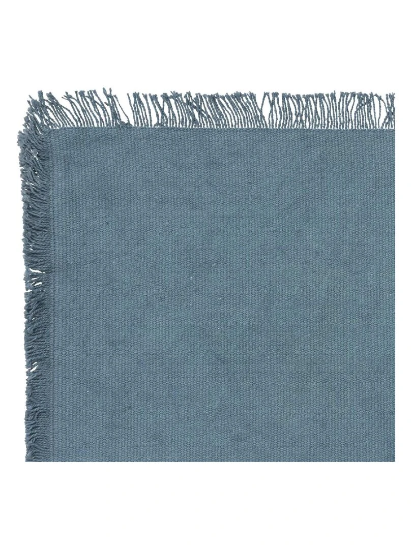 Set de table à franges Bleu canard