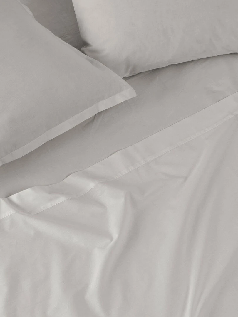Drap housse Basic "Happyfriday" Gris