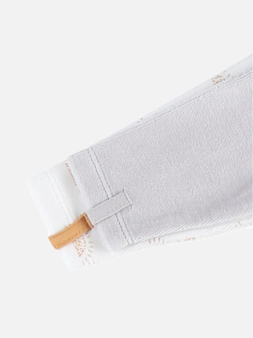 Set de 2 pyjamas 1 pièce en velours  clair/écru   Noukie's   Blanc