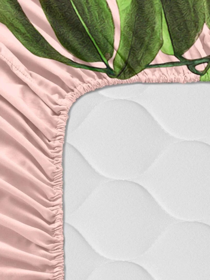 Drap housse Blooming "Happyfriday" Blanc