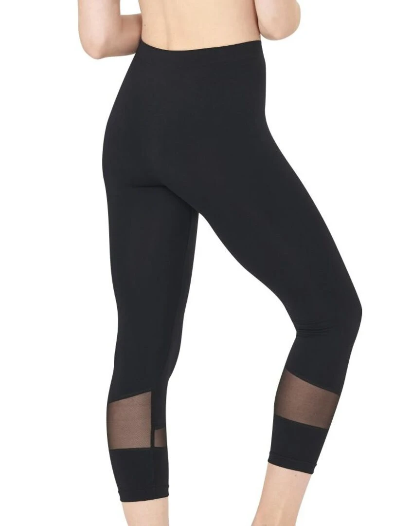 Legging minceur résille Cellutex pour femme   Noir
