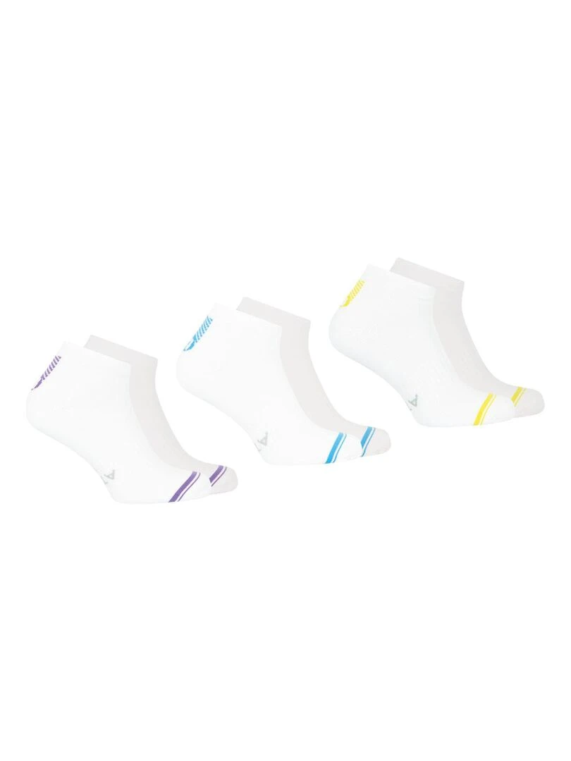 Lot de 3 paires de socquettes homme Training Dry Blanc