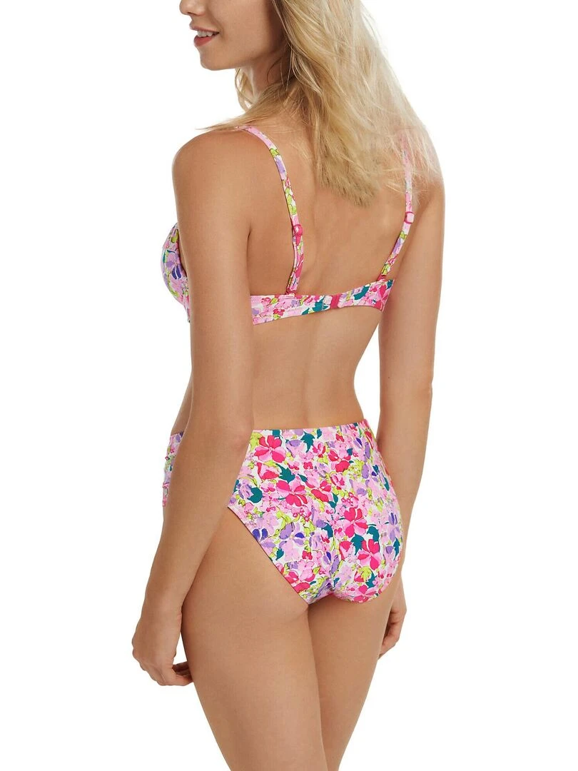 Bas maillot slip de bain taille haute Napoli   Rose