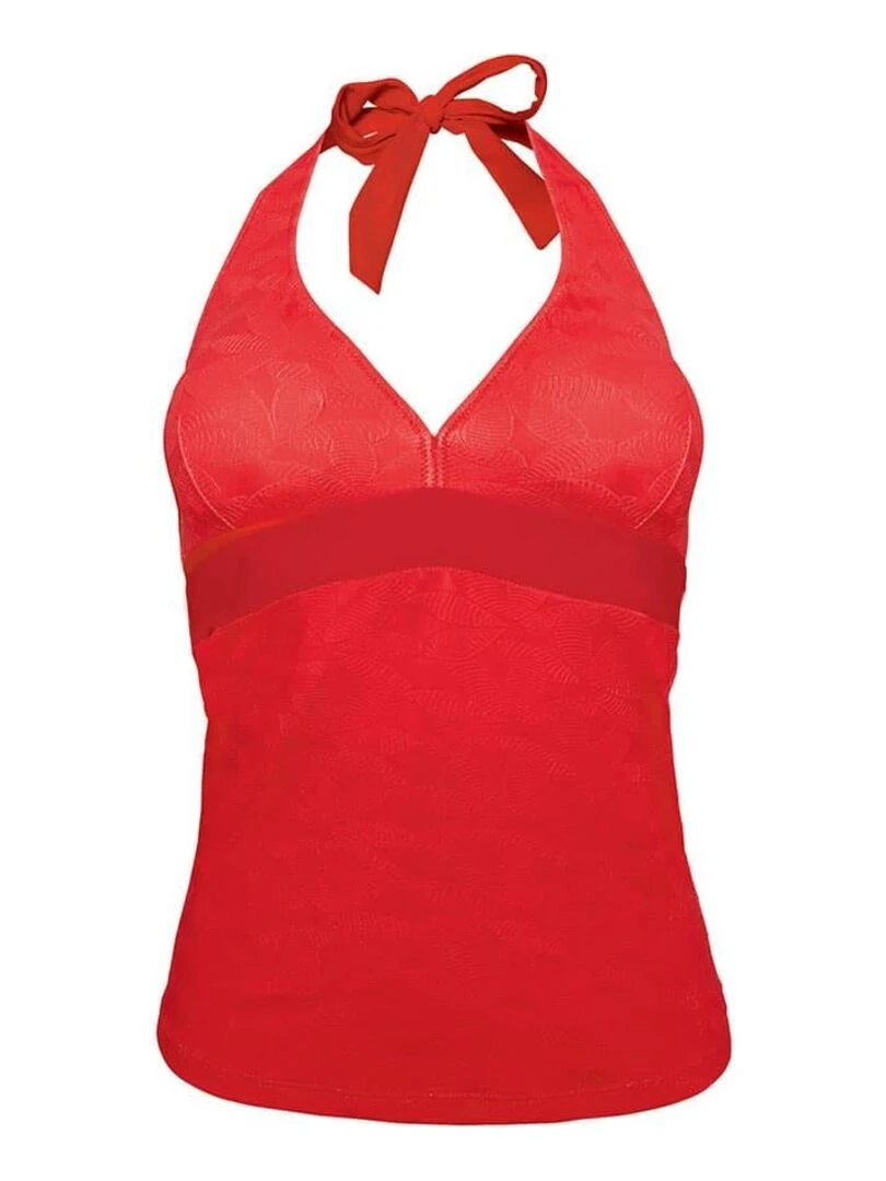 Tankini VACANCES Brigitte Bardot Bain Rouge