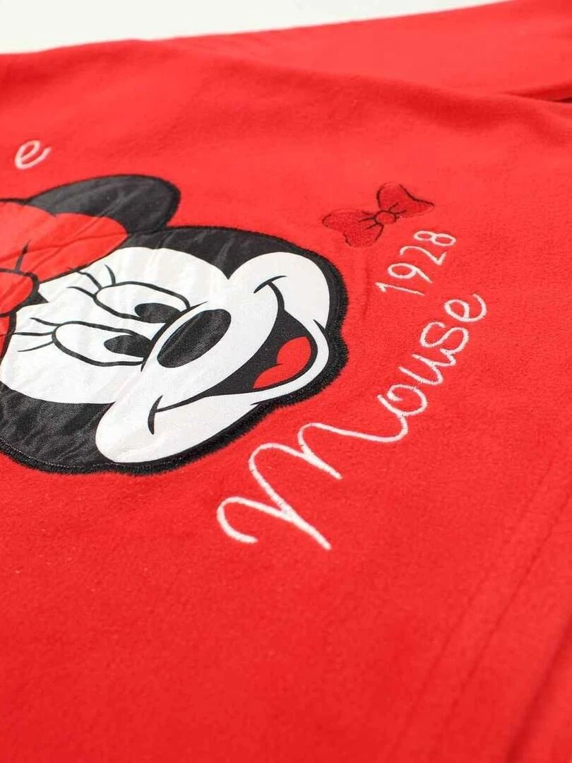 Disney   Pyjama fille imprimé Minnie en coton   Rouge