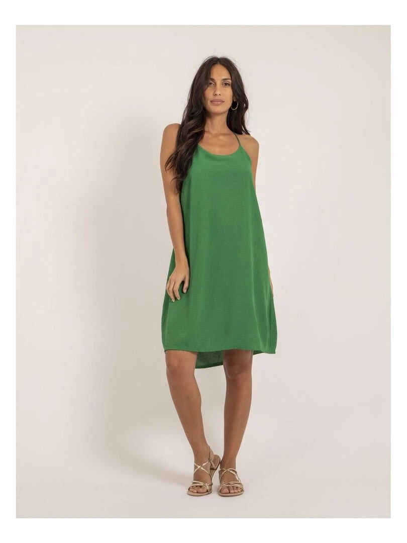 Robe courte IZOLDA   Vert