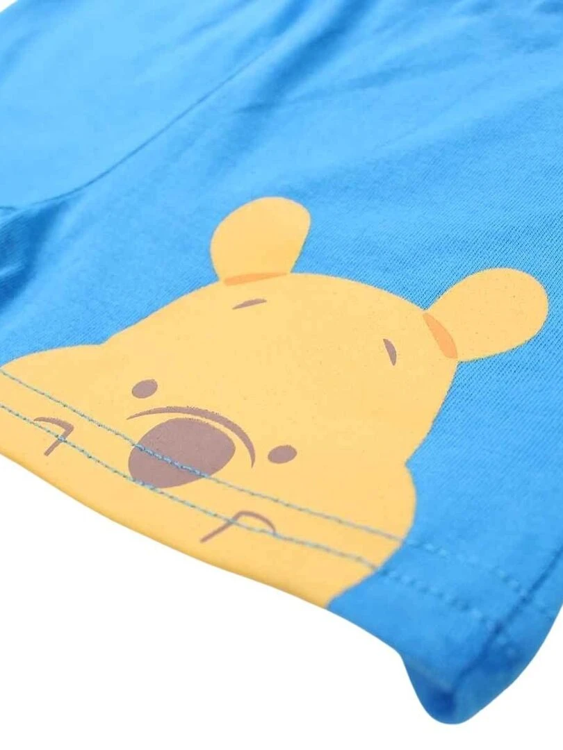 Disney   Ensemble ​​T shirt short bébé garçon Imprimé Winnie L'ourson   Bleu