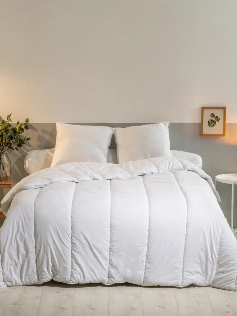 Bleu Câlin Couette chaude coton bamboo hiver Blanc
