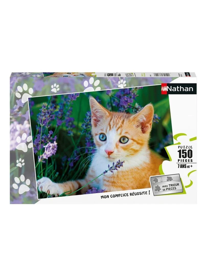 Puzzle 150 pièces : Chatons roux dans la lavande N/A