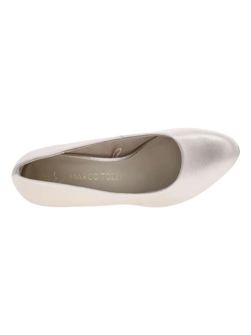 MARCO TOZZI   Escarpins talon décroché haut   Gris