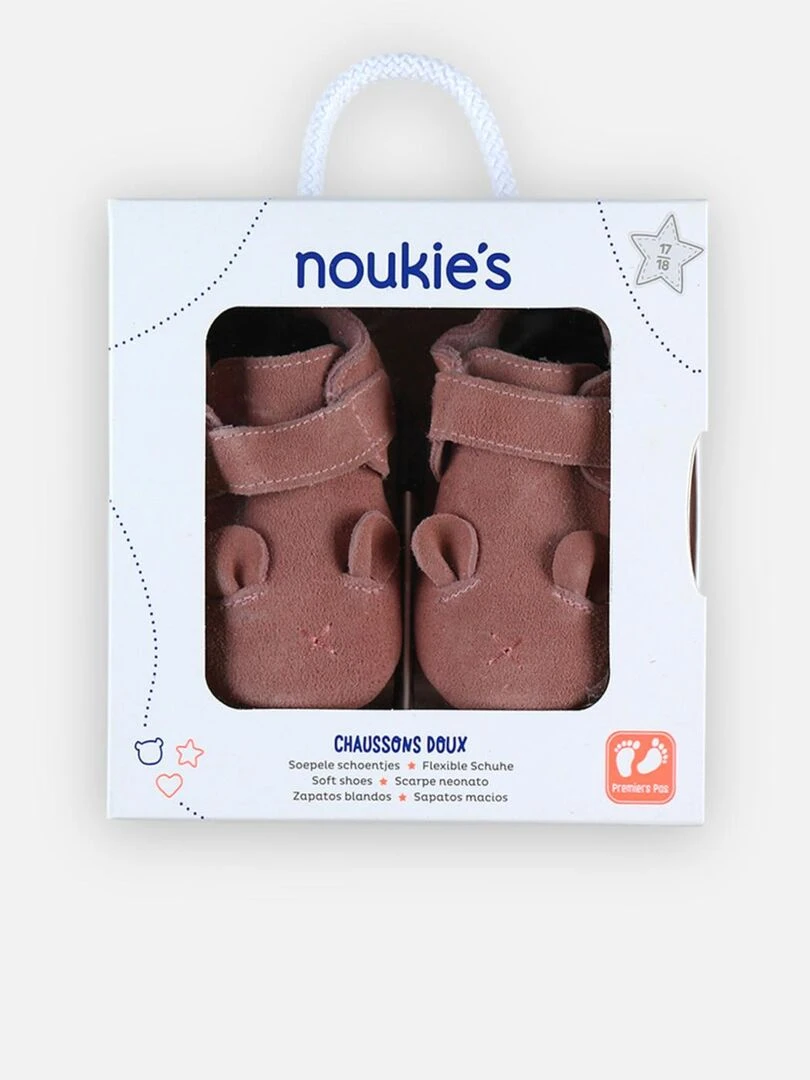 Chaussons en cuir    Noukie's   Rose
