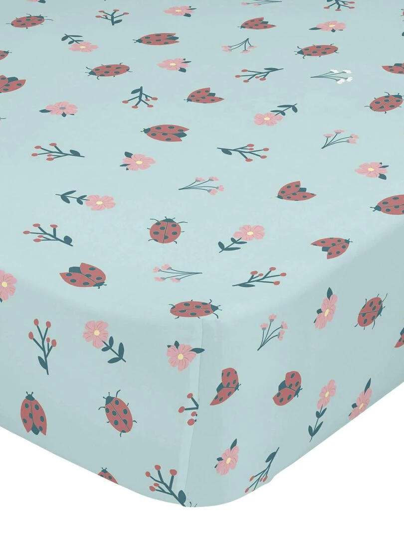 Drap housse Catarinas "Happyfriday" Blanc