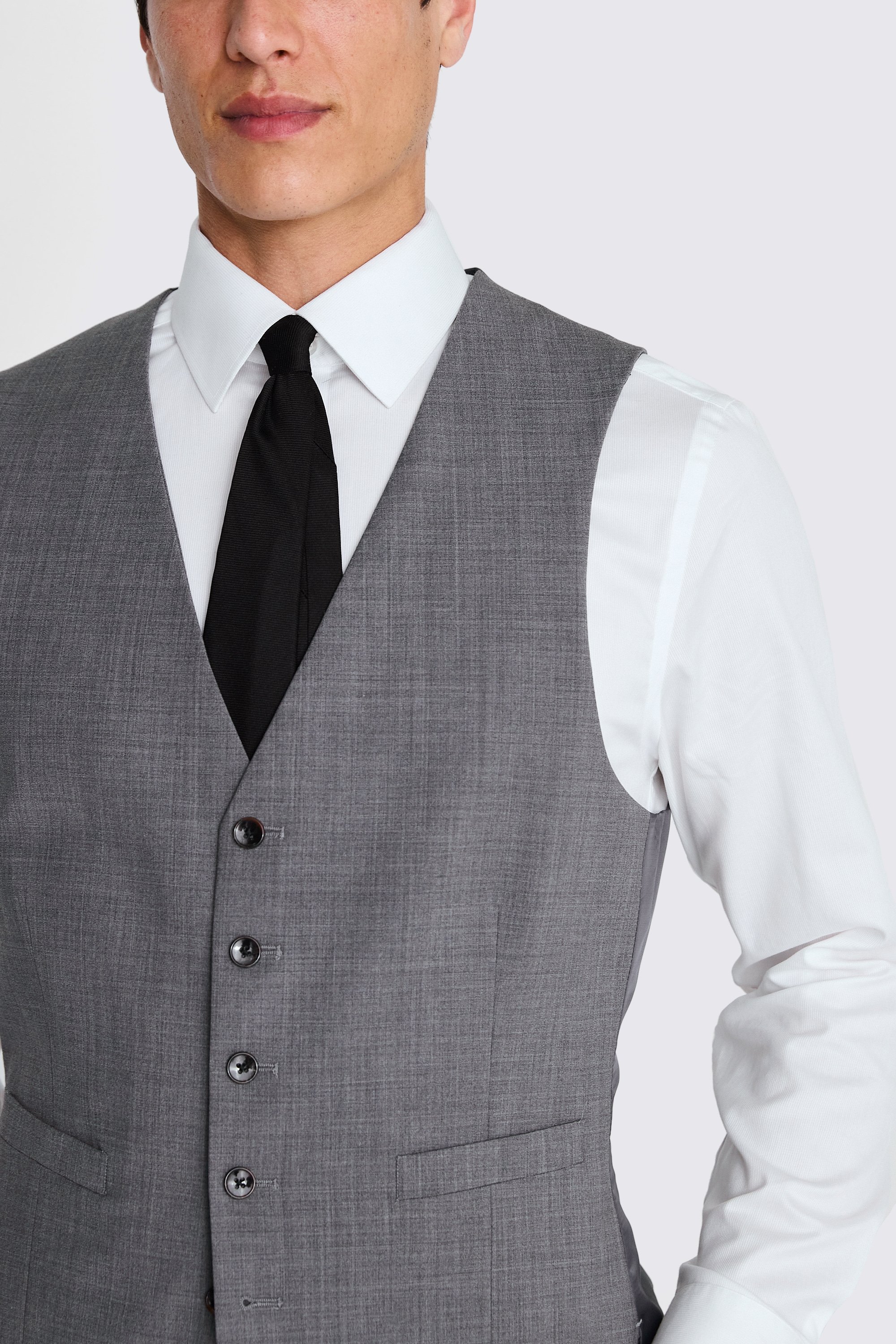 DKNY Slim Fit Grey Performance Waistcoat   Buy Online at Moss