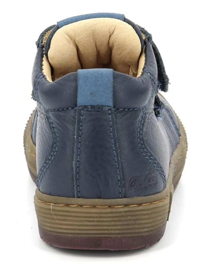 Bottillons Cuir Brett   Bleu marine