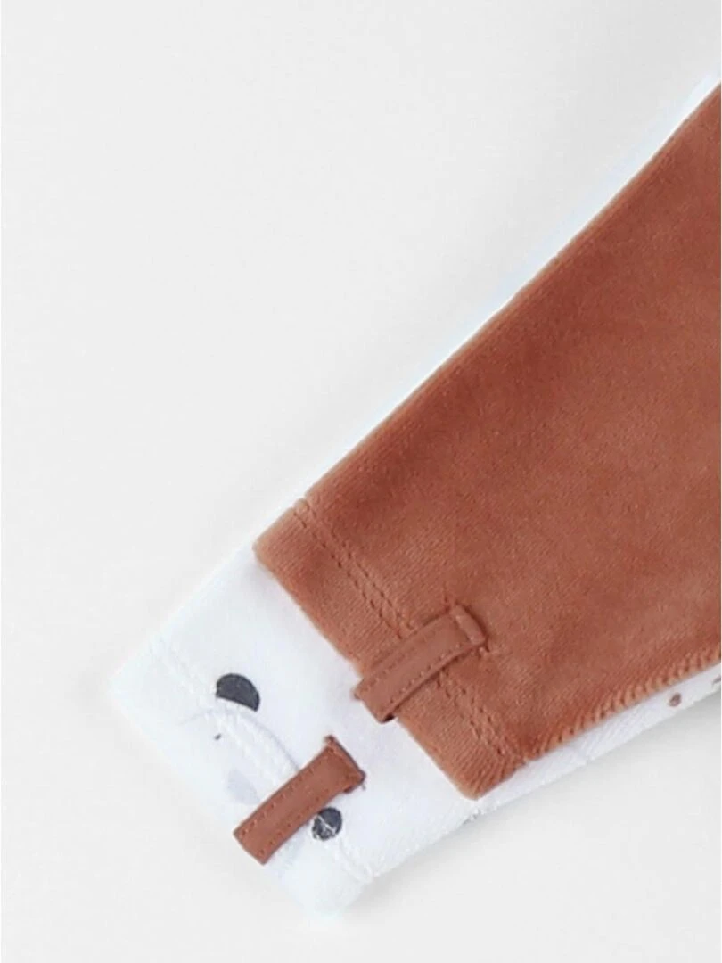 Set de 2 pyjamas dors bien en velours  caramel   Noukie's   Beige