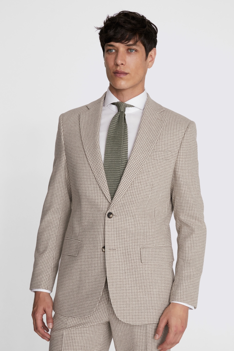 Italian Slim Fit Grey Check Jacket    Buy Online at Moss