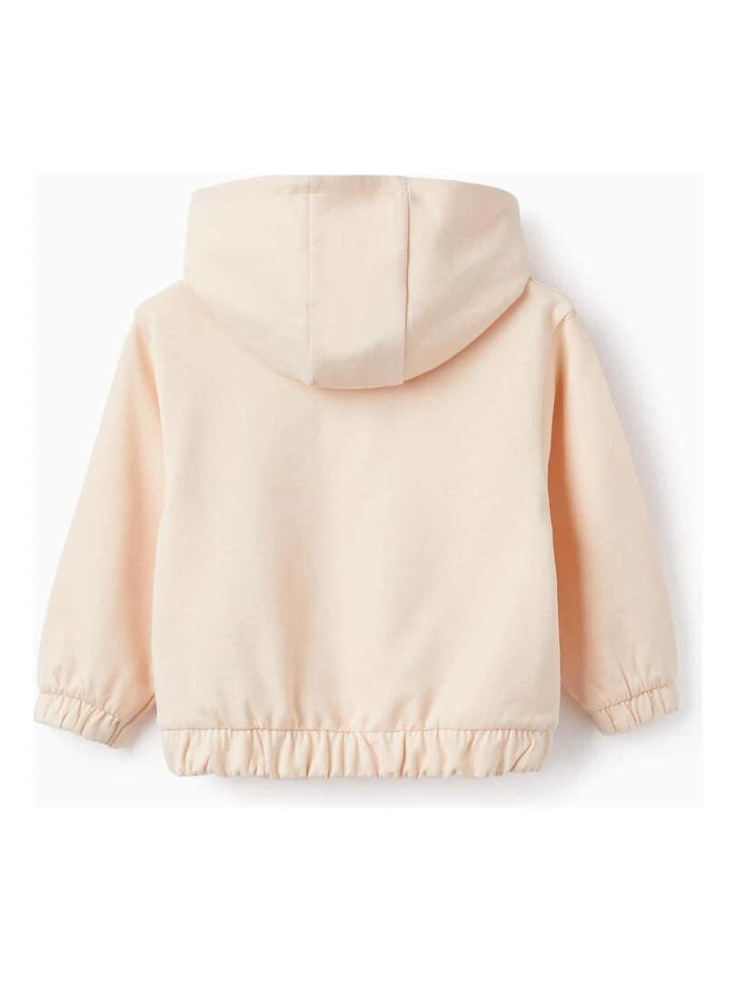 Sweat à capuche pour bébé fille 'Zebras' GREAT GOALS GREAT WORLD Rose clair