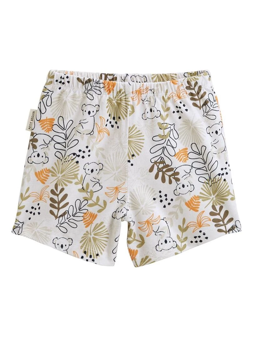 Pyjama enfant manches courtes Brisbane   Vert