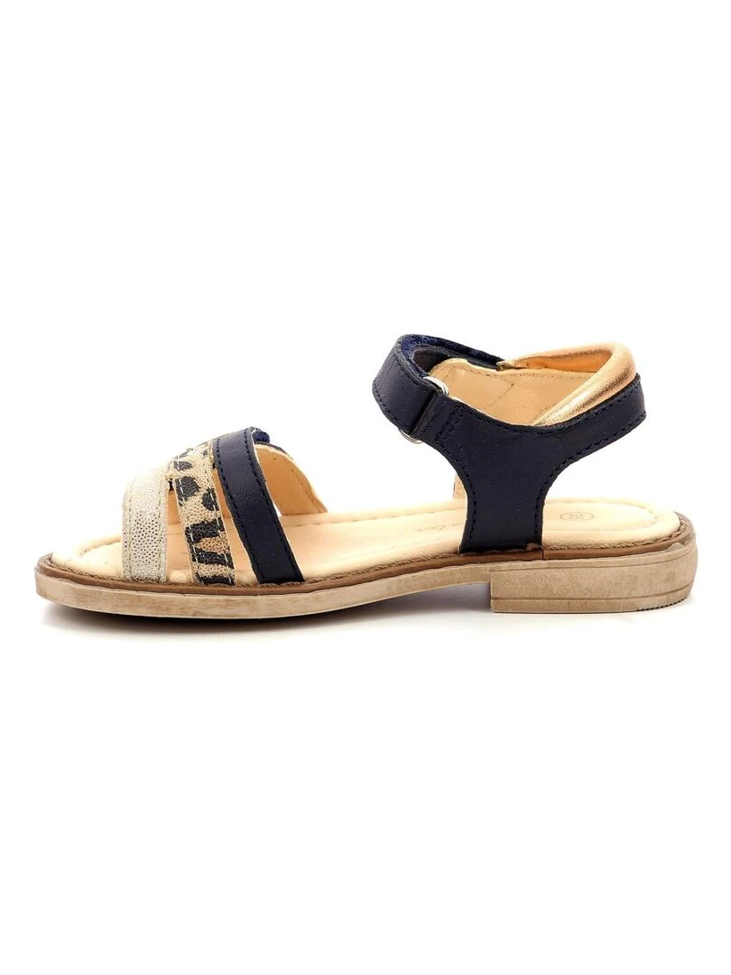 Sandales Cuir Tahety   Bleu marine