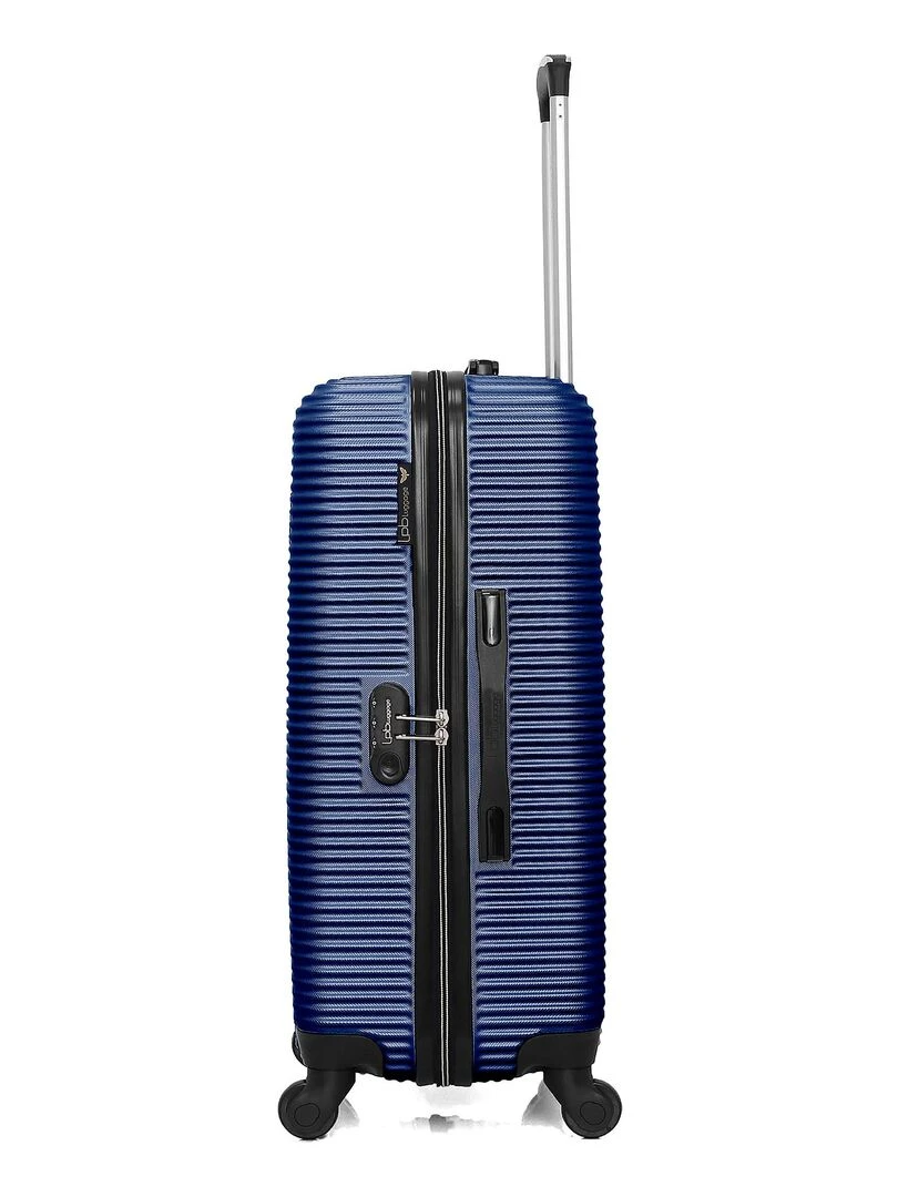 LPB LUGGAGE   VALISE WEEKEND ABS MUNICH 4 ROUES 65 CM   Bleu marine