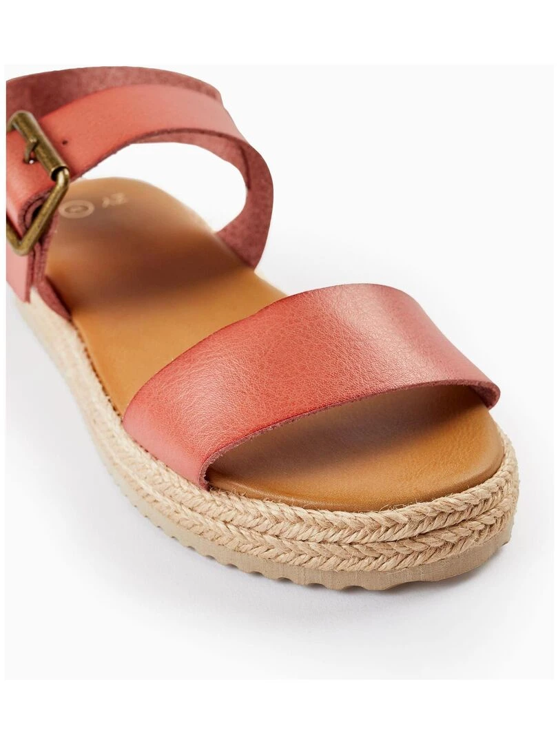 Sandales à Semelle en Jute pour Fille   Marron