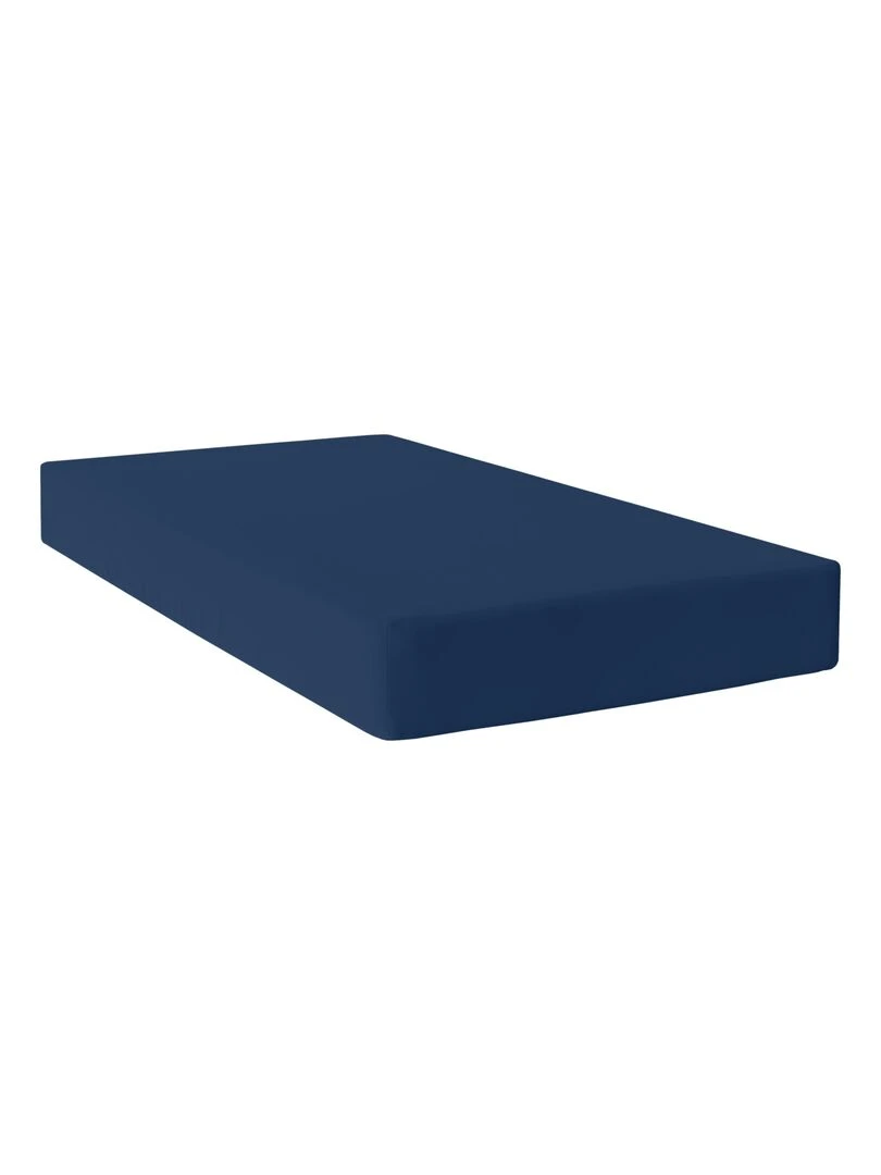 Drap housse Basic "Happyfriday"   Bleu marine