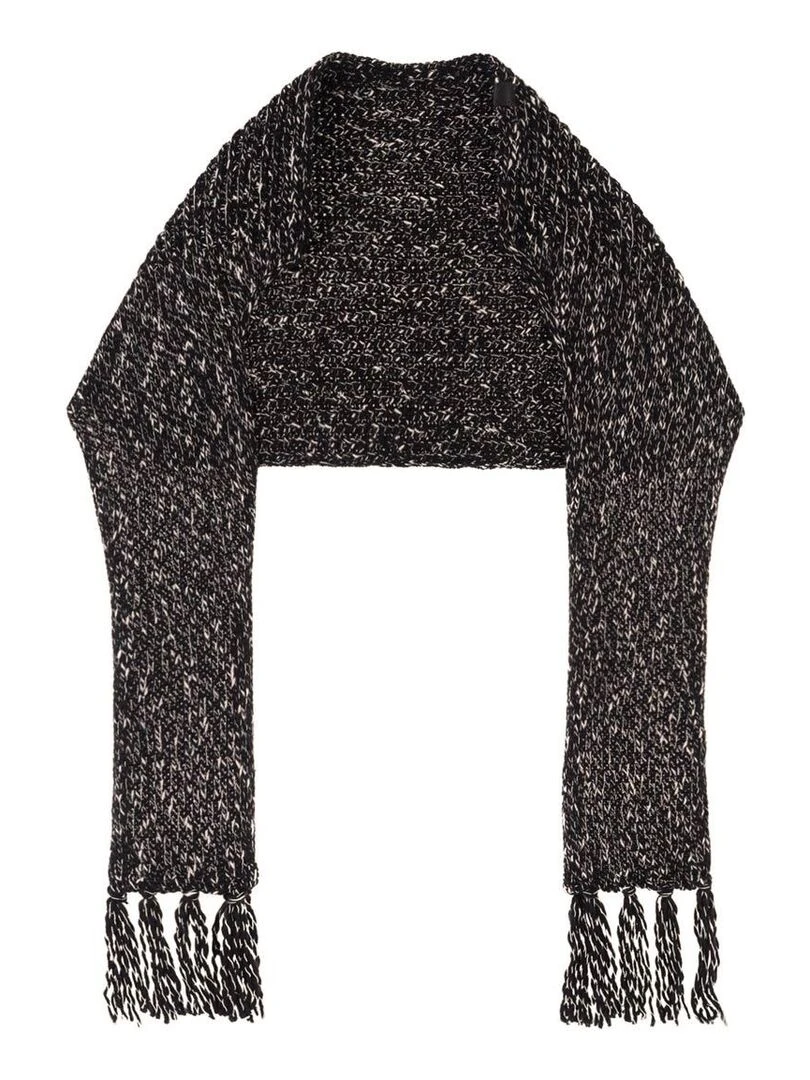 Ensemble Echarpe Bonnet Cabra   Made in UE   Noir