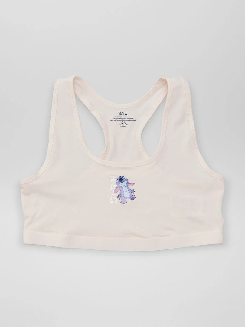 Lot de 2 brassières 'Stitch' Gris/Rose