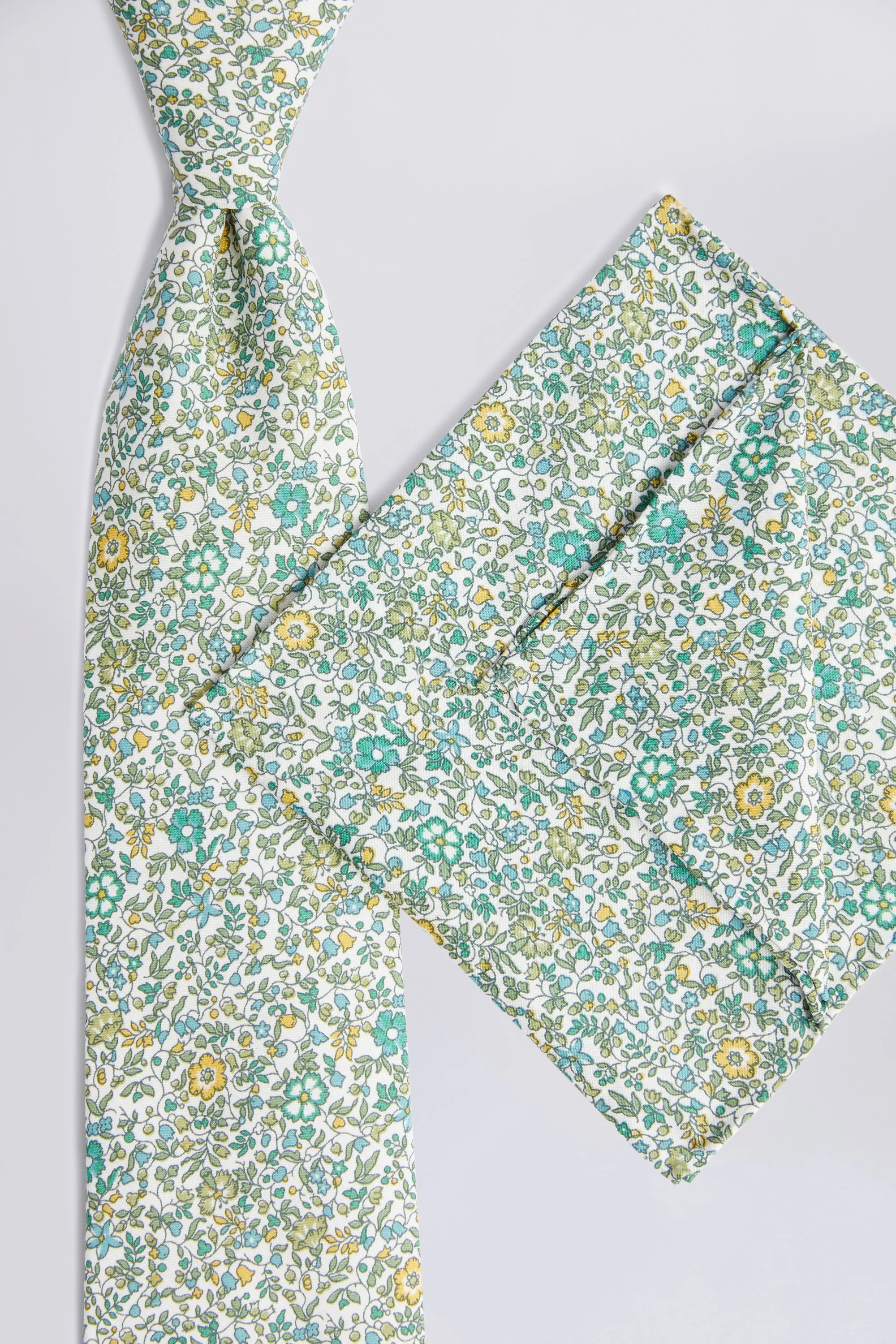 Sage Berry Pocket Square Made with Liberty Fabric    Buy Online at Moss