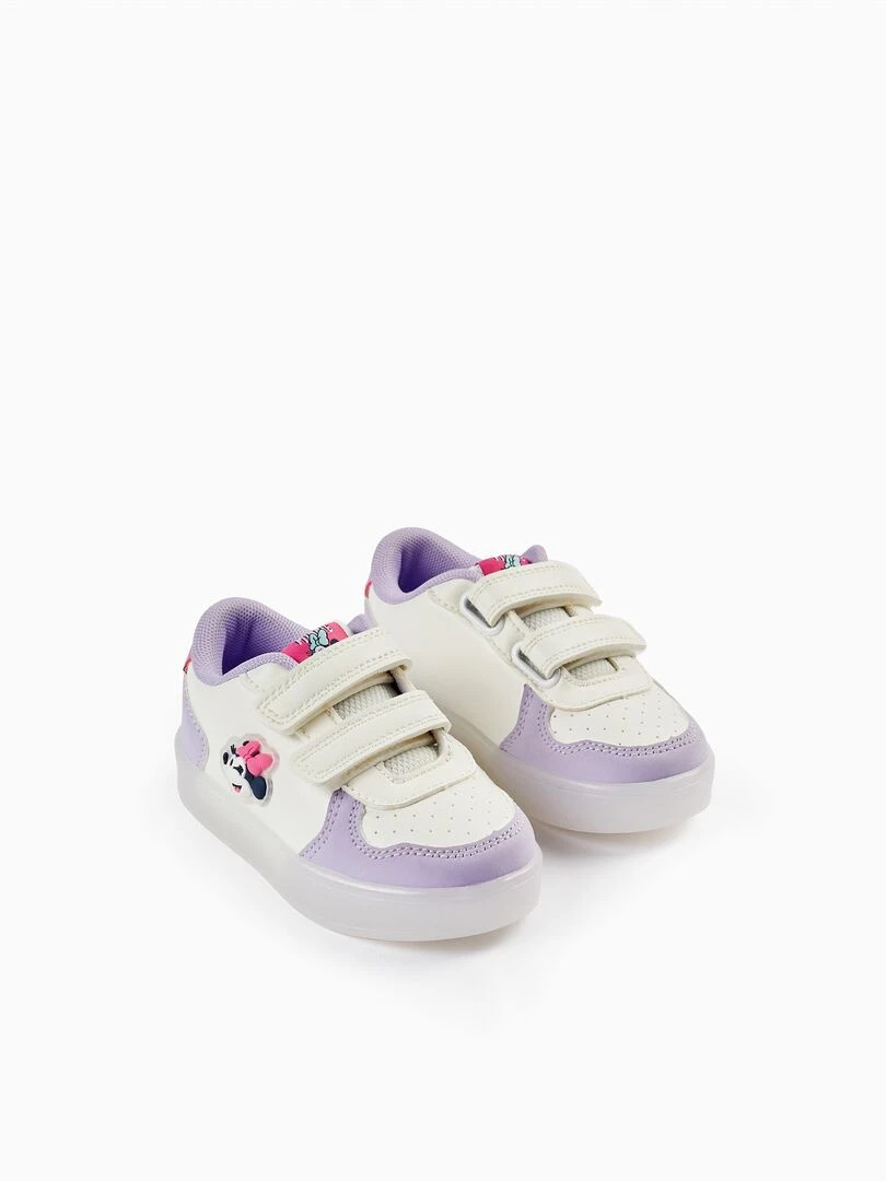 Baskets avec Lumières pour Bébé Fille 'Minnie' MINNIE Mauve