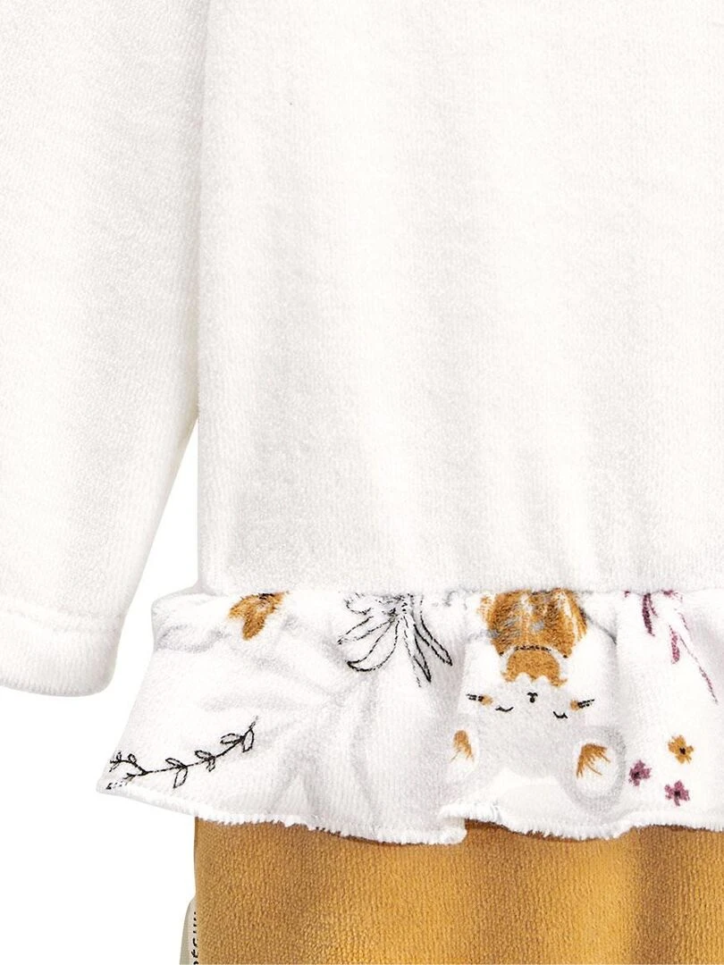 Pyjama bébé en velours Charlie   Moutarde