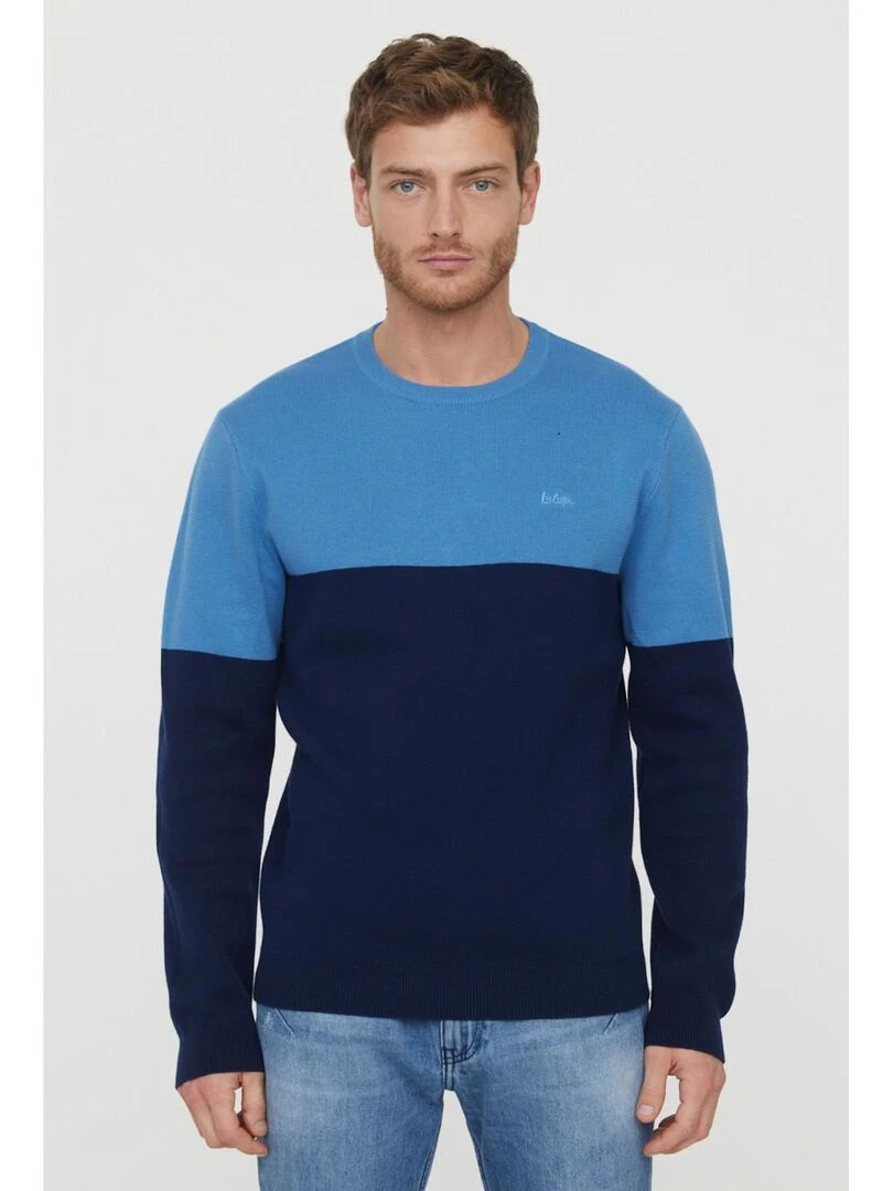 Lee Cooper Pull manches longues coton regular CAYU Bleu marine
