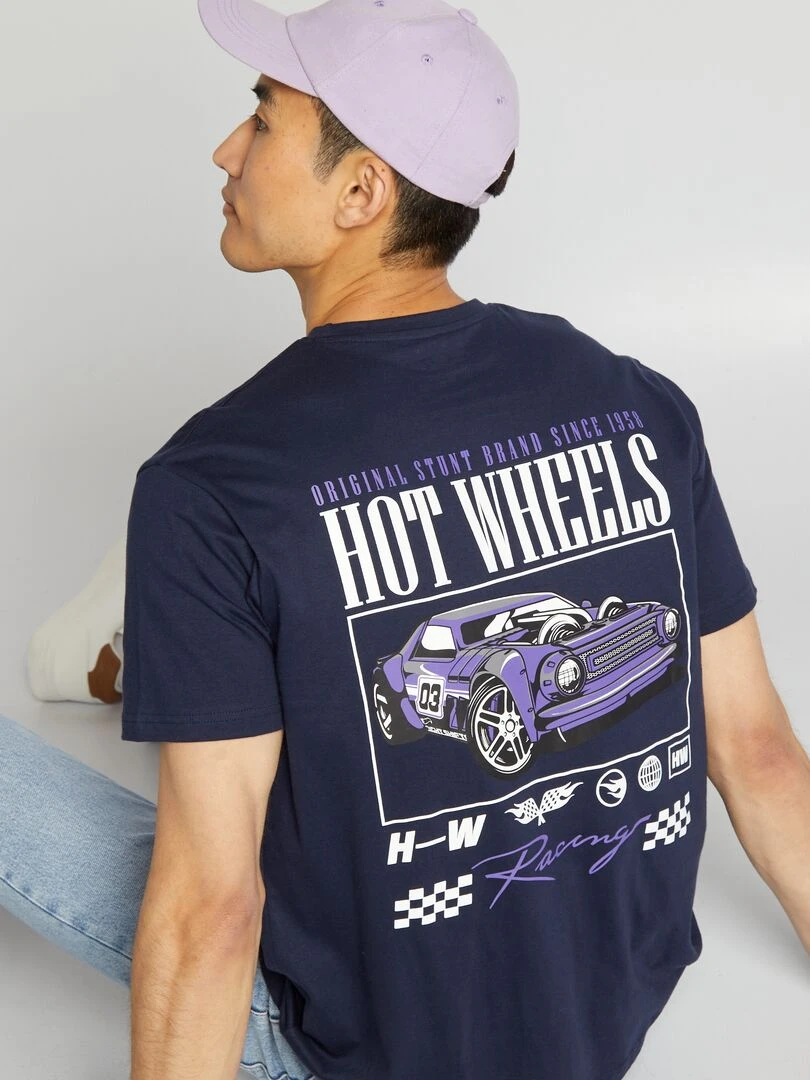 T shirt à manches courtes 'Hot wheels' Noir