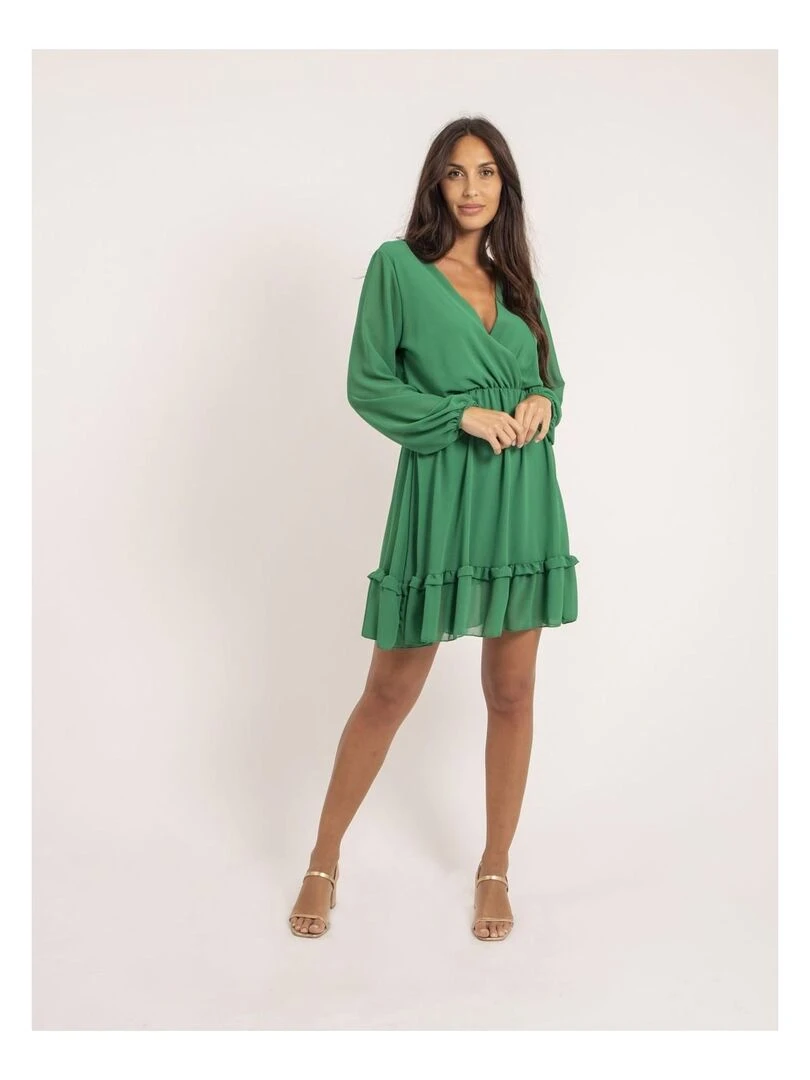 Robe courte IOLANDE   Vert