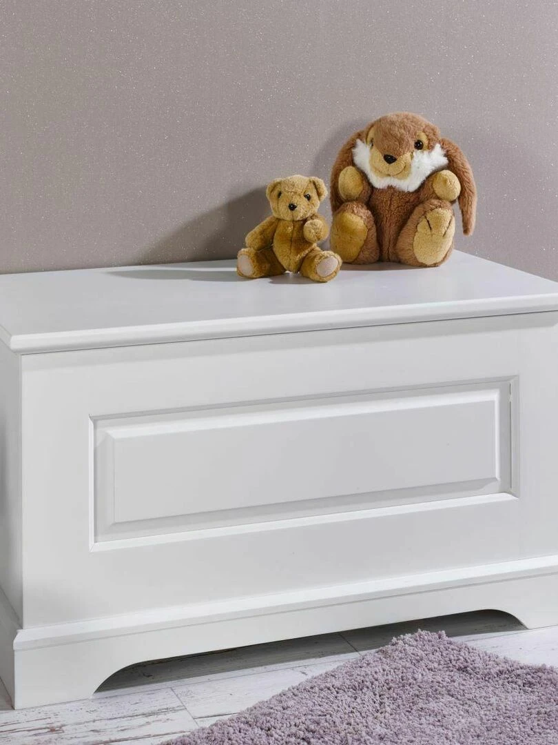 Coffre à jouets Lila   AKITEN RETAIL   Blanc