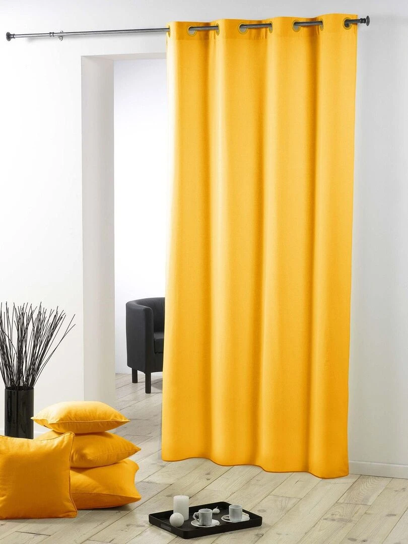 Rideau a oeillets plastique collection Essentiel top color Vert émeraude
