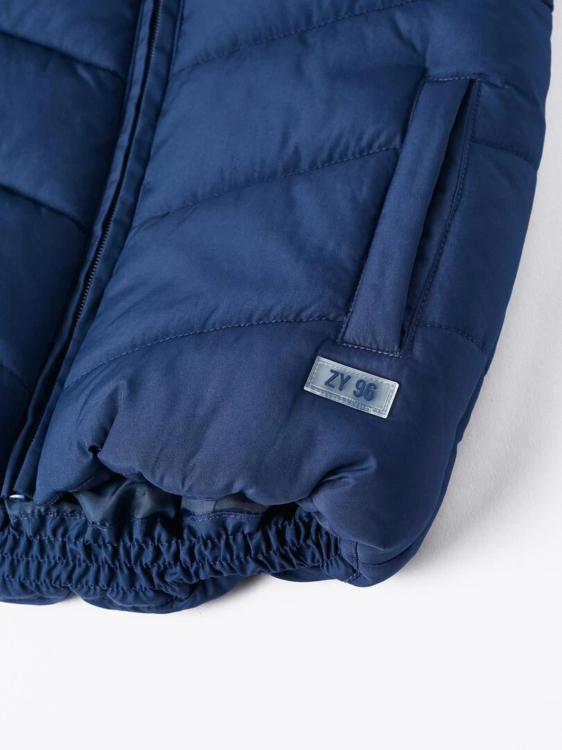Gilet matelassé avec capuche pour garçon  DIFFERENT TOGETHER   Bleu foncé