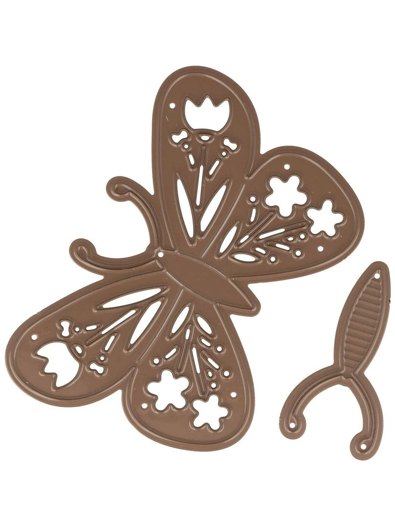 Matrice de découpe papillon à fleurs N/A